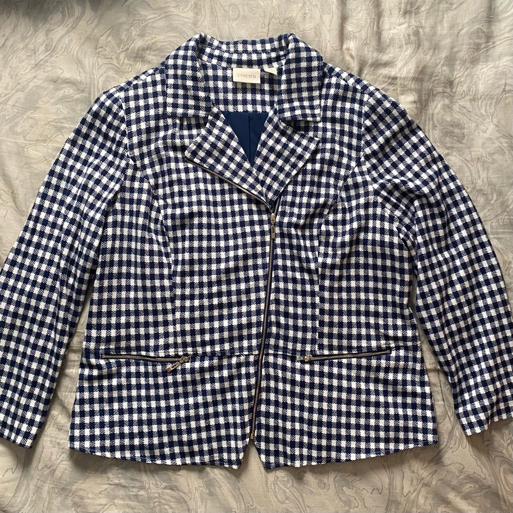Chico’s plaid jacket